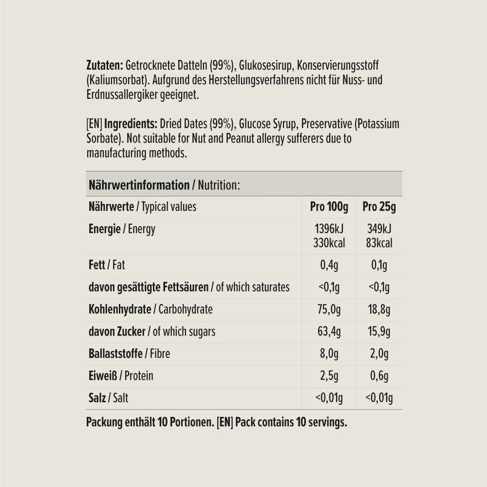 Gedroogde en pitloze dadels, 250g Naty Shop gedehydrateerde producten