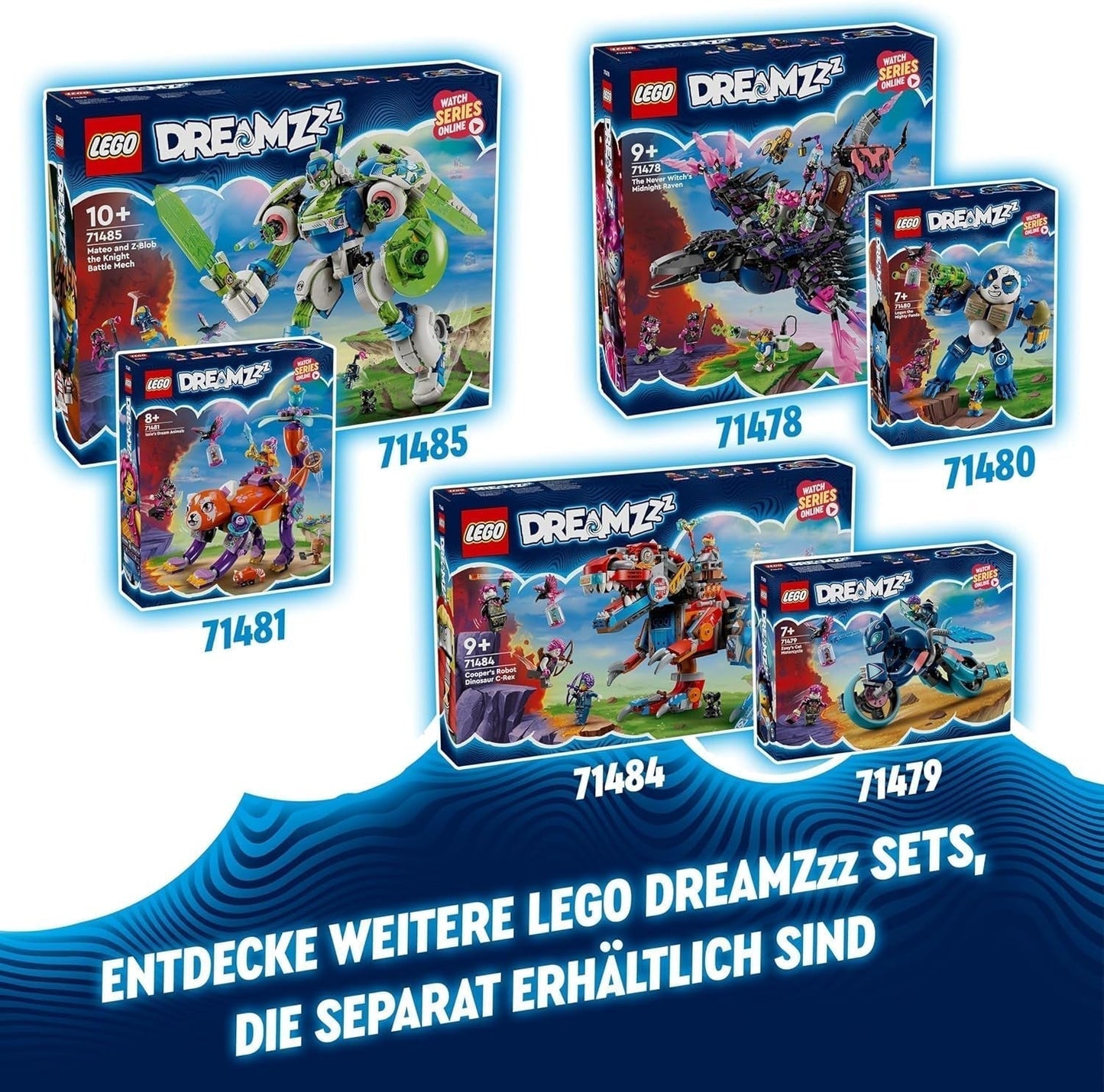 LEGO Dreamzzz 2-in-1 Coopers Dino-Mech C-Rex speelgoed Pterodactyl T.Rex actiefiguur voor jongens en meisjes Creatief speelgoedavonturenset Cadeau voor kinderen vanaf 9 jaar 71484 Bouwsets Beuche in LEGO-Store