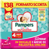 Pampers Baby Dry Pants en Fit Prime Maxi luiers, maat 138, maat 4 (8-15 kg), 1 maand gratis online bij de sportschool