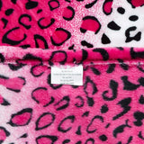 Home Must Haves Queen/King Zebra Giraffe Safari Dierenprint Het hele seizoen Superzacht Warm Bankkleed Deken Bedmaat Roze Polyester Roze Luipaard Quilts en quilts Naty Shop