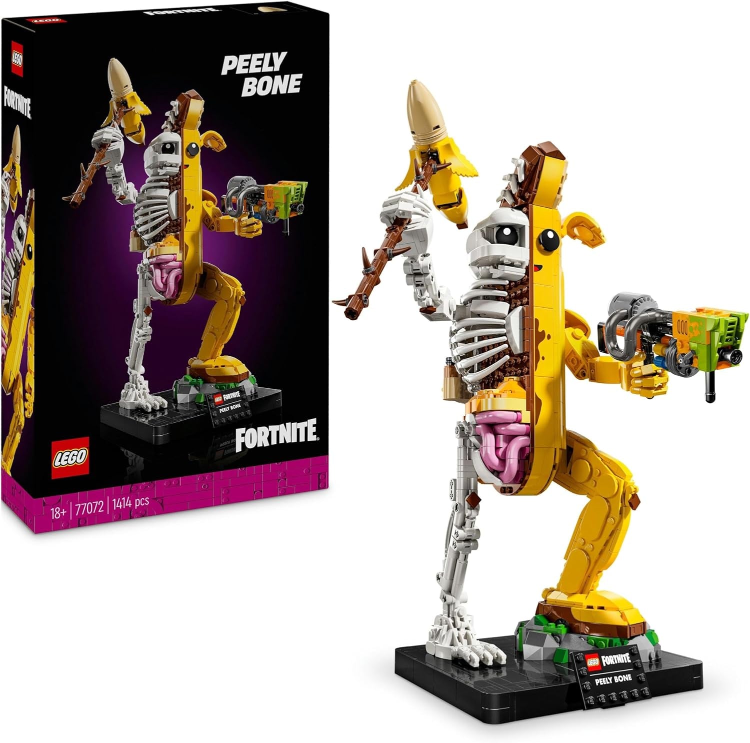 LEGO Fortnite bone shali - Inclusief verfwerper en komprikker - Collector's item voor fans van videogames - Bouwset voor volwassenen als decoratie voor thuis of op kantoor - 77072 Bouwsets Besuche den LEGO-Store Standaard titel