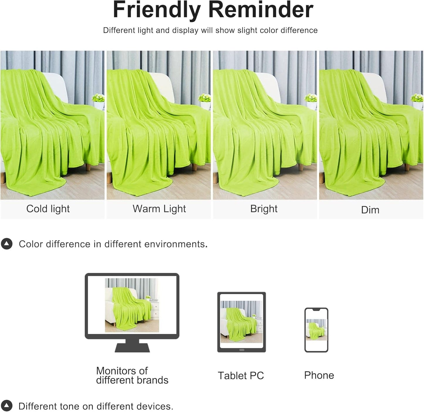 Sourcing Map Gezellige deken sprei Zachte en warme fleecedeken als bankdeken Bankdeken Woonkamer- en knuffeldeken Wollen deken zacht fluweel pluche appelgroen 150X200Cm Bedden en dekens uxcell