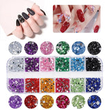 5600 Stück Strasssteine ​​​​Nägel Nail Art, 36 Farben Glitzersteine, Dekorationen Nagelsteine ​​​​Für Nagelkunst, Einschließlich Wachsstift Für Strasssteine ​​en Strass-Picker