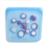 Stasher Bag Herbruikbare premium siliconen voedselzak Sandwichzak Doorzichtig Duurzaam Oven Vaatwasmachine Vriezerbestendig Milieuvriendelijke lunchtas Lekvrij 828 ml voedselbewaardozen Naty Shop Topaz
