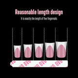 NOVO OVO 360 stuks gemakkelijk af te scheuren druk op nageldisplay zelfklevend vel helder dubbelzijdig nagelkunstbevestiging / verpakking / opslag / praktijk / accessoires, 30 stuks x 12 vellen
