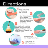 Mylee Magic Extender Gel Tool Mit Zwei Enden – 2 in 1 Pinsel & Spachtel voor UV/ LED Nagelkunst, Nagelspitzen & Voor Extensions