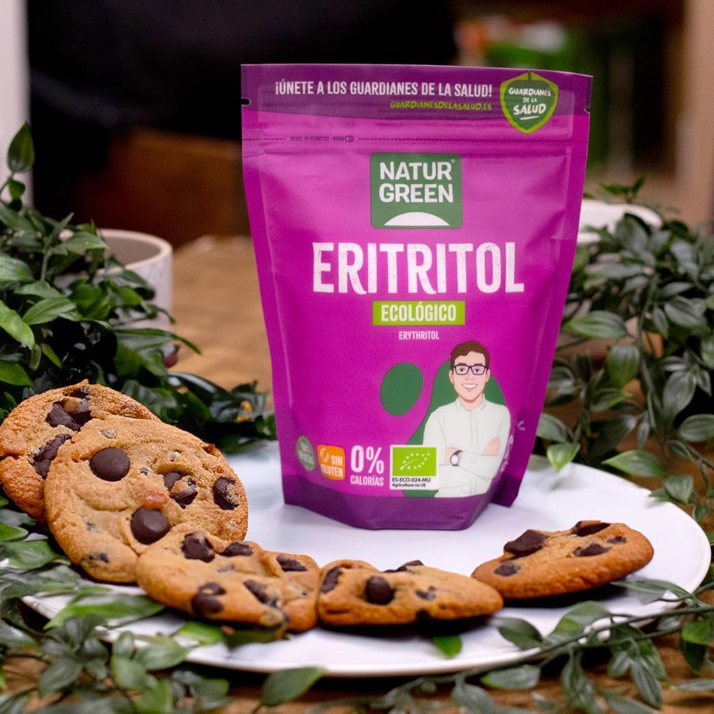 Bio Erythritol, Natuurlijke Zoetstof, Biologisch, Lage glycemische index, 500 gram Zoetstoffen Naty Shop