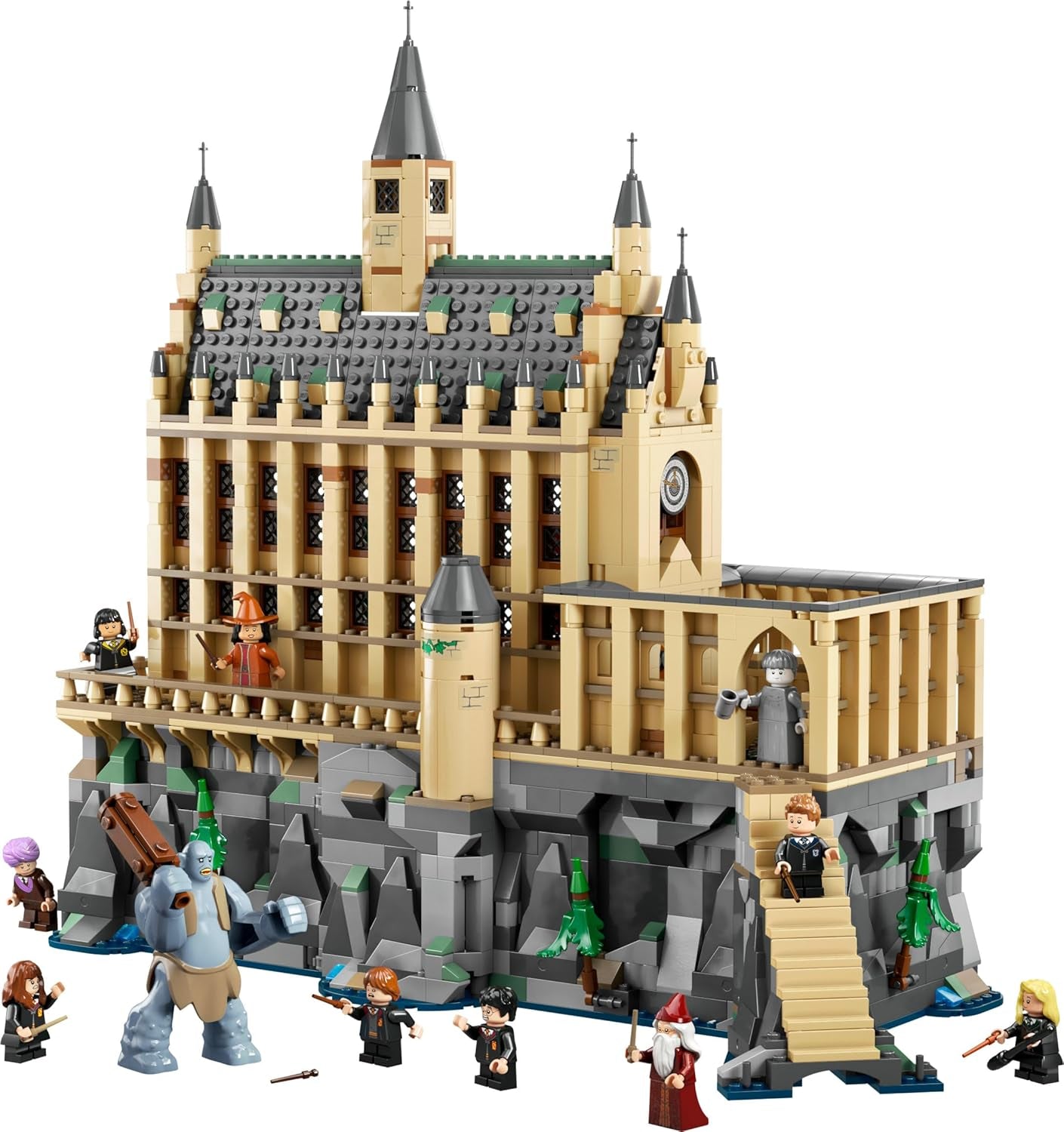 LEGO Harry Potter Kasteel Zweinstein: De Grote Zaal, verzamelspeelgoed met 11 minifiguren waaronder Hermelien Griffel, magisch cadeau voor jongens en meisjes 76435 Bouwsets Besuche in LEGO-Store