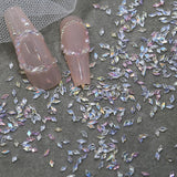 50 stuks Kleine Zirkonia Ruit Glitter Nagelstenen Sleutelhangers Gemengde Kleuren Fonkelende Steentjes Nagelbedels Mini Ruit Nagelkristallen Diamanten Nagels Steentjes Nagelbedels Nagelaccessoires Nagelkunst