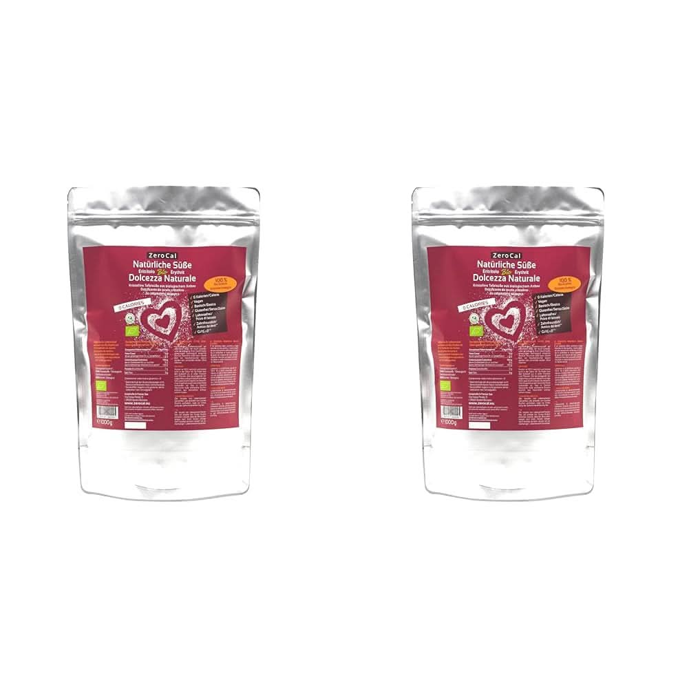Zerocal - Biologische Erythritol 1KG Zoetstoffen Naty Shop 2 x 1 Kg