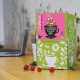 Cupper Biologische fruitthee Cranberry Framboos | Frambozenthee | 250 ongebleekte theezakjes | Groot pakket | Ideaal voor op kantoor | Ecologisch | Eerlijke handel