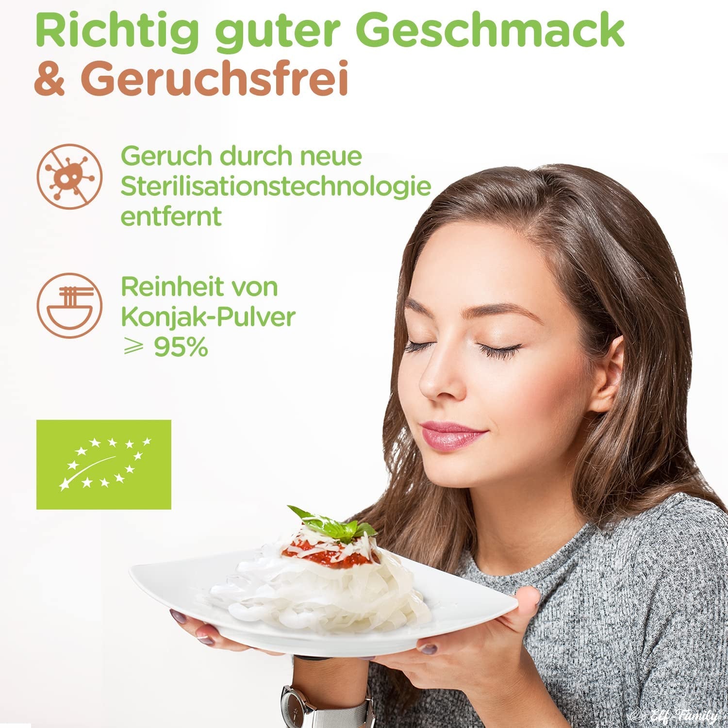 Elf-Family 6 Dozen (12 Stuks) Biologische Konjac Shirataki-noedels met ultralaag koolhydraatgehalte Veganistisch Glutenvrij - 1,62 kg, geen koolhydraten/Keto/laag in calorieën/vetvrij/suikervrije instantnoedels - Spaghetti en Fettuccine