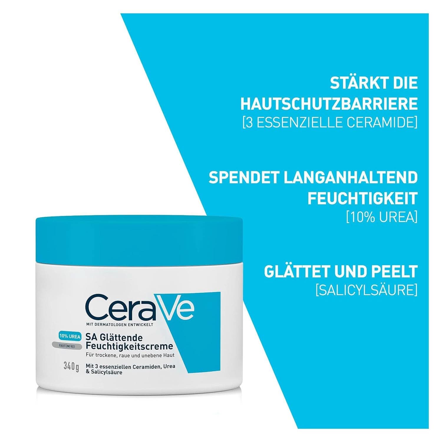 Cerave Crème voor droge, ruwe en oneffen huid Cosmetica en Schoonheid Naty Shop