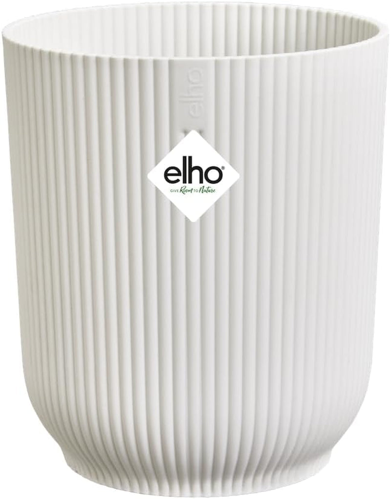 elho Vibes Fold Orchid Hoog 12,5cm - Orchideeënpotten voor binnen - Bloempotten voor binnen - 100% gerecycled plastic - Wit/Zijdewit