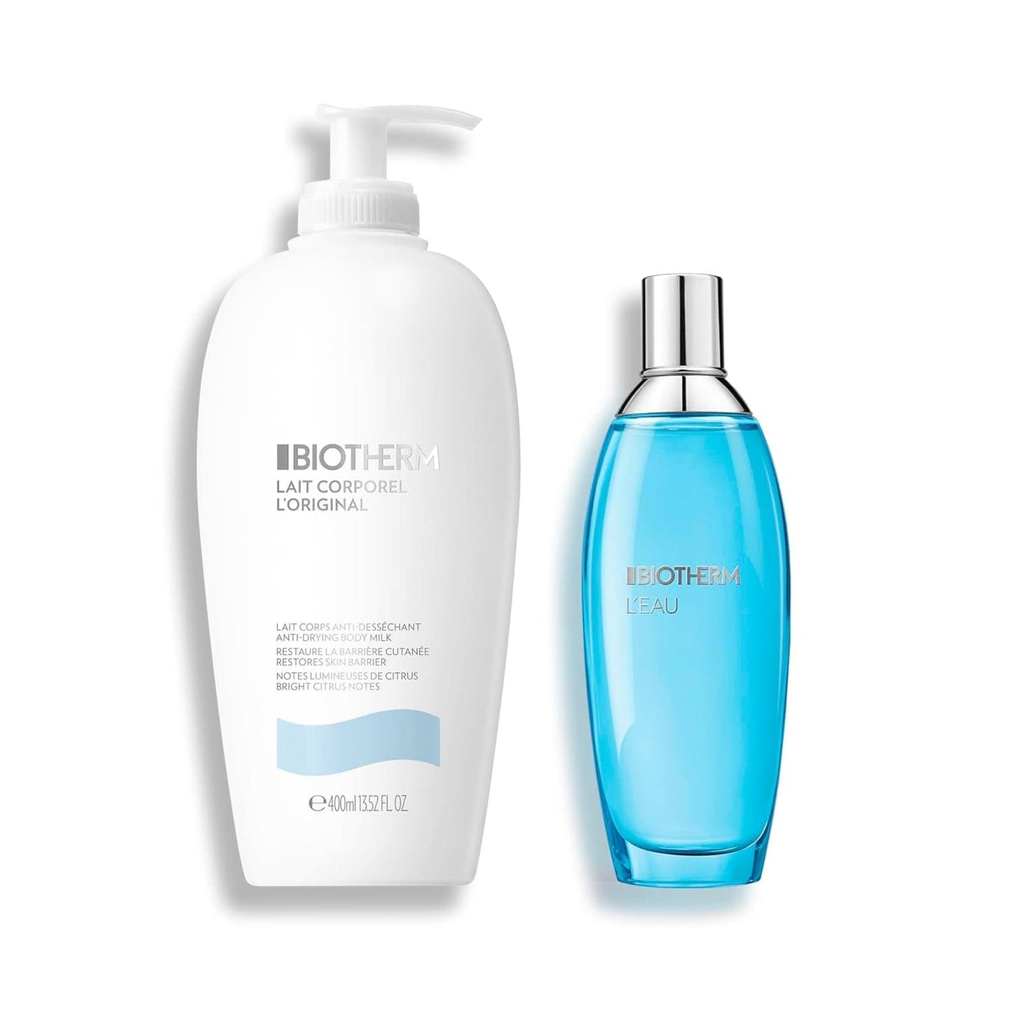 Biotherm Lait Corporel L'Original, Hydraterende bodylotion met plankton, 400 ml Cosmetica en Schoonheid Naty Shop Bodylotion 400 ml + Bodyspray 100 ml Set