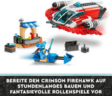 LEGO Star Wars: The Adventures of the Young Jedi Crimson Firehawk, startset voor kinderen met bouwbaar ruimteschip, speederbike en 3 figuren, cadeau voor jongens en meisjes vanaf 4 jaar 75384 Bouwsets Besuche den LEGO-Store