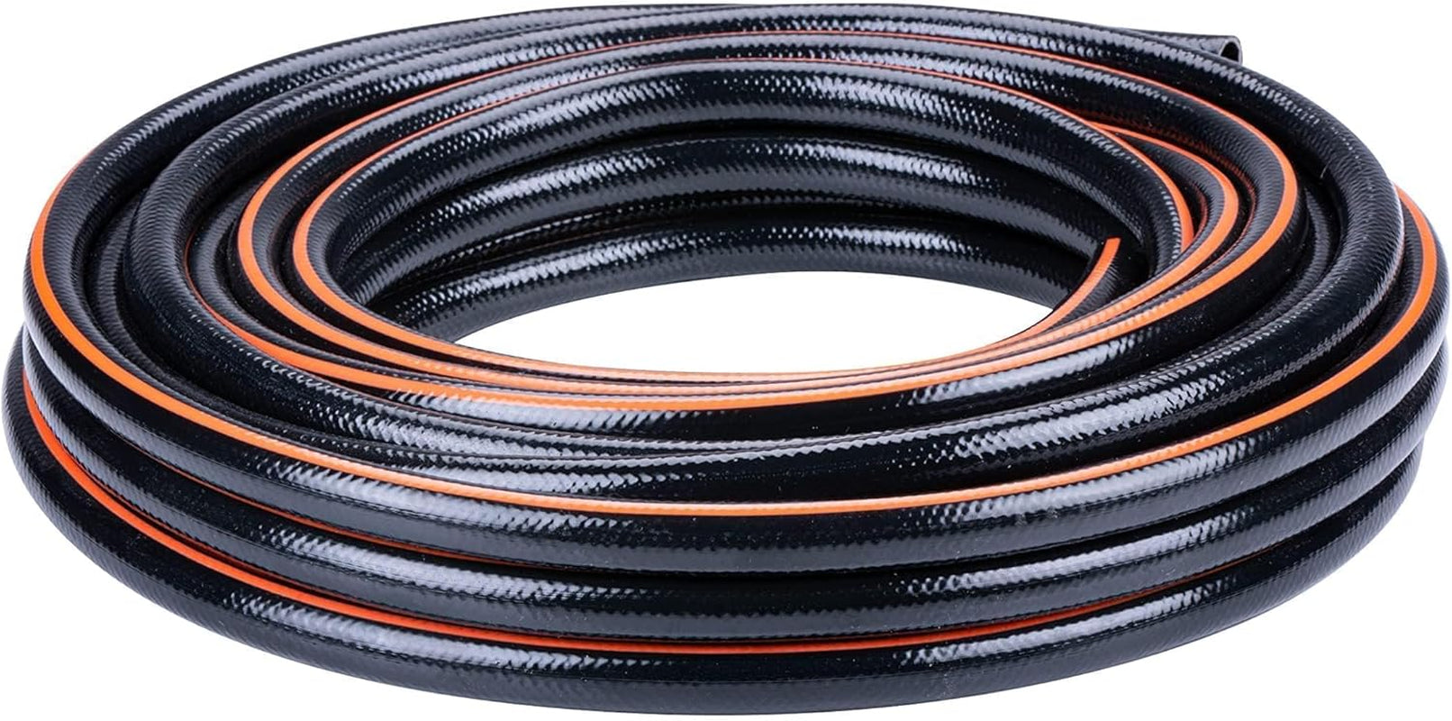 BLACK+DECKER Tuinslang 15 meter - Ø13MM - Duurzaam PVC - Tuin besproeien, auto wassen, zwembad vullen - Compatibel met elke standaard kraan - Zwart/Oranje