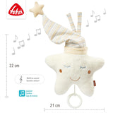Fehn speeldoos baby slaaphulp ster - muziekdoos met afneembaar muziekmechanisme om op te hangen - slaaphulpliedje "Weißt du wieviel Sternlein stehen" - speelgoed voor baby's en kinderen vanaf 0+ maanden Speelgoed Bebe Naty Shop