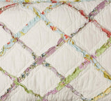 Laura Ashley Home Rüschen Garden Collection dekbed, 100% katoen, Ultra zacht, Voor alle seizoenen, Omkeerbaar, Elegant, Tweepersoonsbed, Crèmekleur (197783) Dekbedden en dekbedden Naty Shop