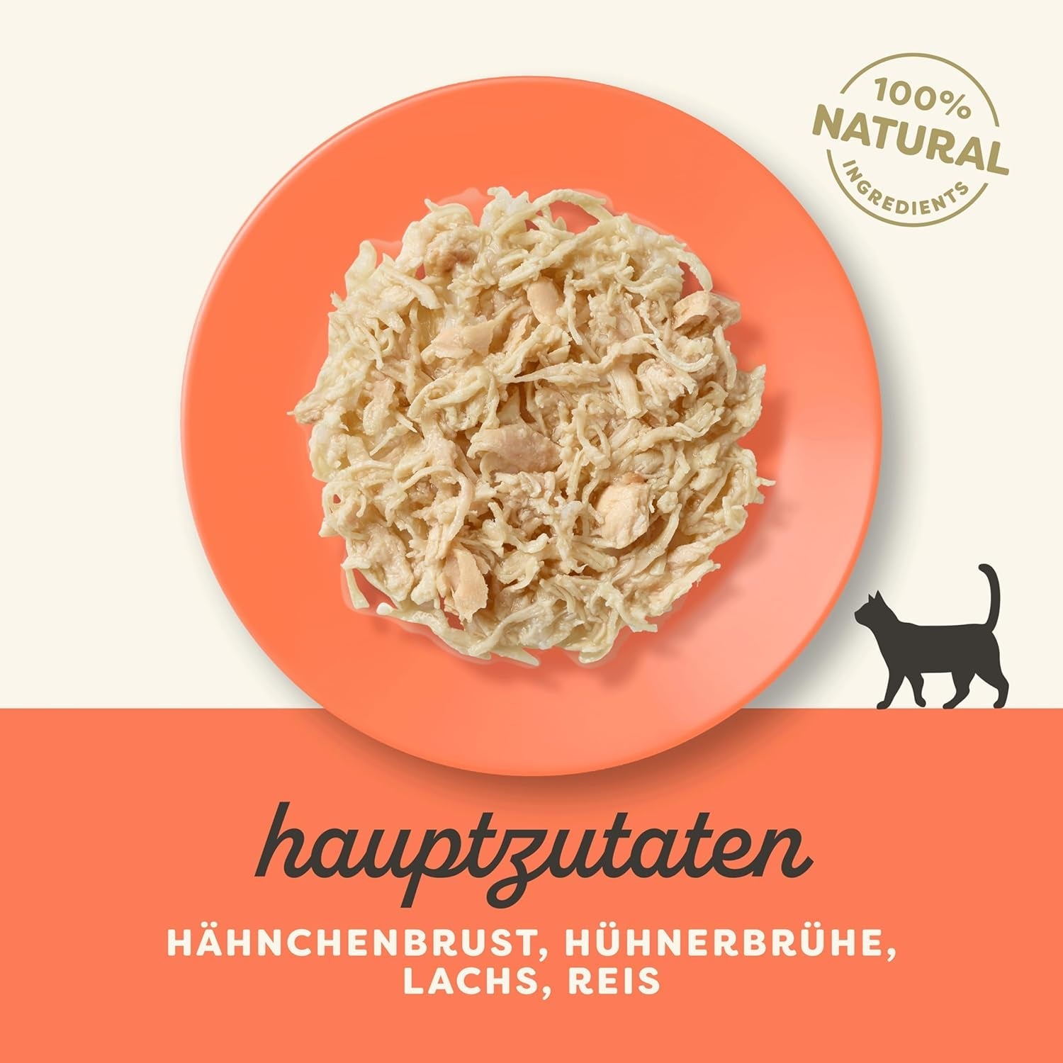 Applaws 100% natuurlijk nat kattenvoer, kippenborst met zalm in bouillon - verpakking van 12 zakjes van 70 g