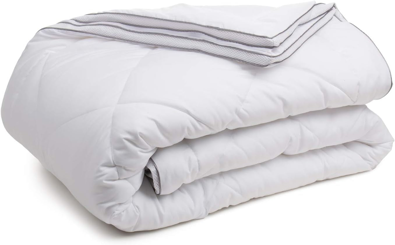 Gözze - 4-seizoenendekbed, set van 2, zomerdekbed + herfst-/lentedekbed, ademend dekbed met klimaatband, 135 x 200 cm - Wit Naty Shop quilts en dekbedden 135 x 200 cm 4-seizoenendekbed
