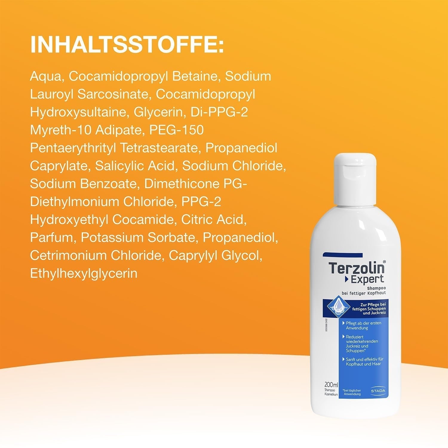 Terzolin Expert Shampoo voor vette hoofdhuid en haar, anti-roos, 200 ml Douche en bad Terzolin