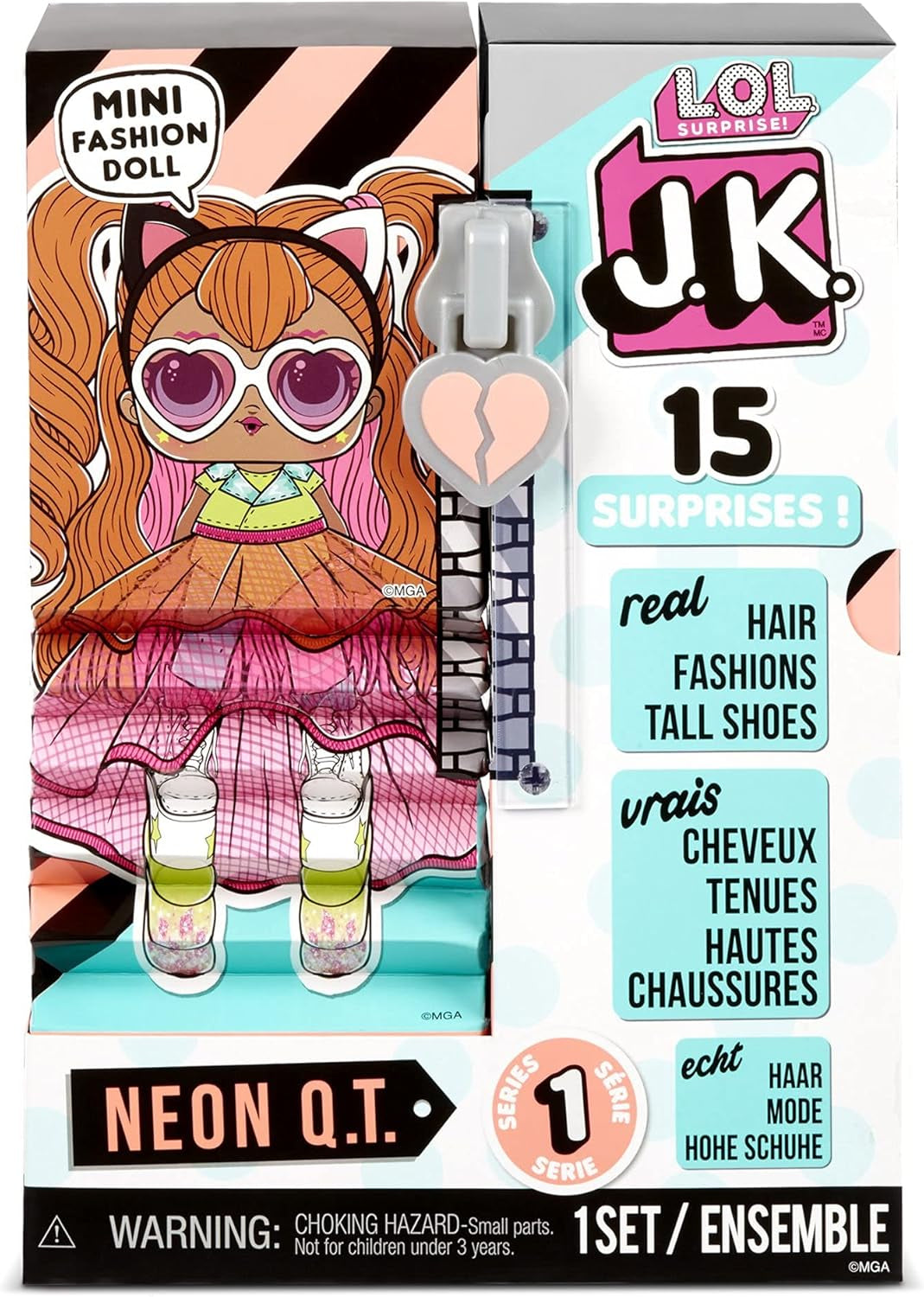 LOL Verrassing! 570776E7CAZ JK mini-modepop - 15 verrassingen, kleding en accessoires - verzamelobjecten - Neon QT