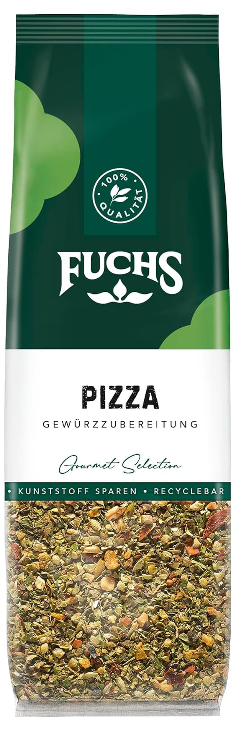 Fuchs Gewürze - Pizza Gewürzzubereitung in recyclebaar Nachfüllbeutel, Gewürzmischung mit Italianen Kräutern, ideaal voor Bruschetta - 30 g