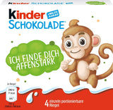 Kinder Chocolate (20 x 50 g) - Valentijnsdagcadeau voor hem en haar, Carnaval & Mardi Gras-snoepjes - Gevulde melkchocoladerepen - 20 verpakkingen van elk 4 individuele repen