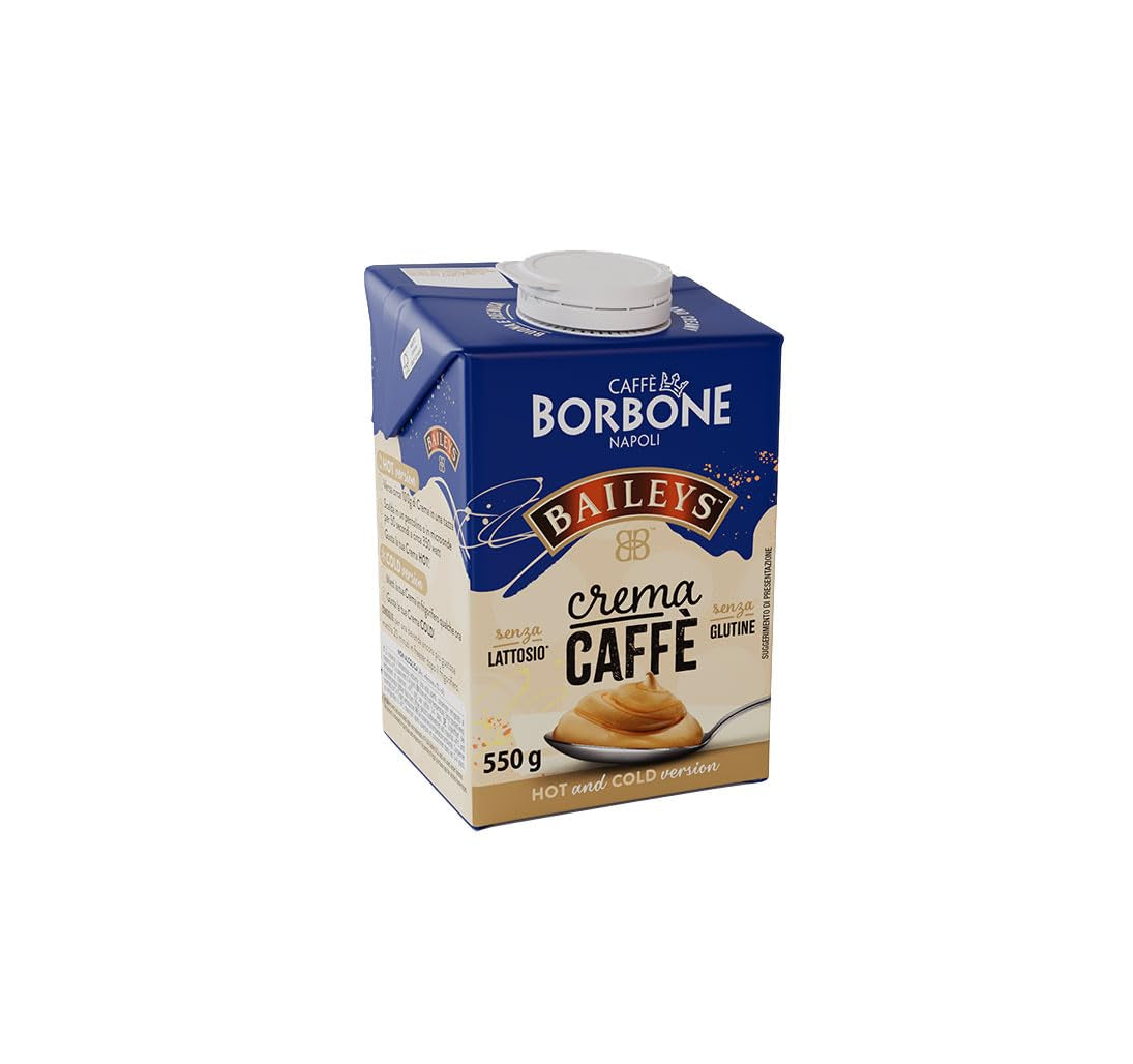 Caffè Borbone Baileys Kaffeecreme - Creme op melkbasis met lactosevrije, losse Kaffee, met Baileys - lactose- en glutenvrij - 550 gram in kartonnen verpakking