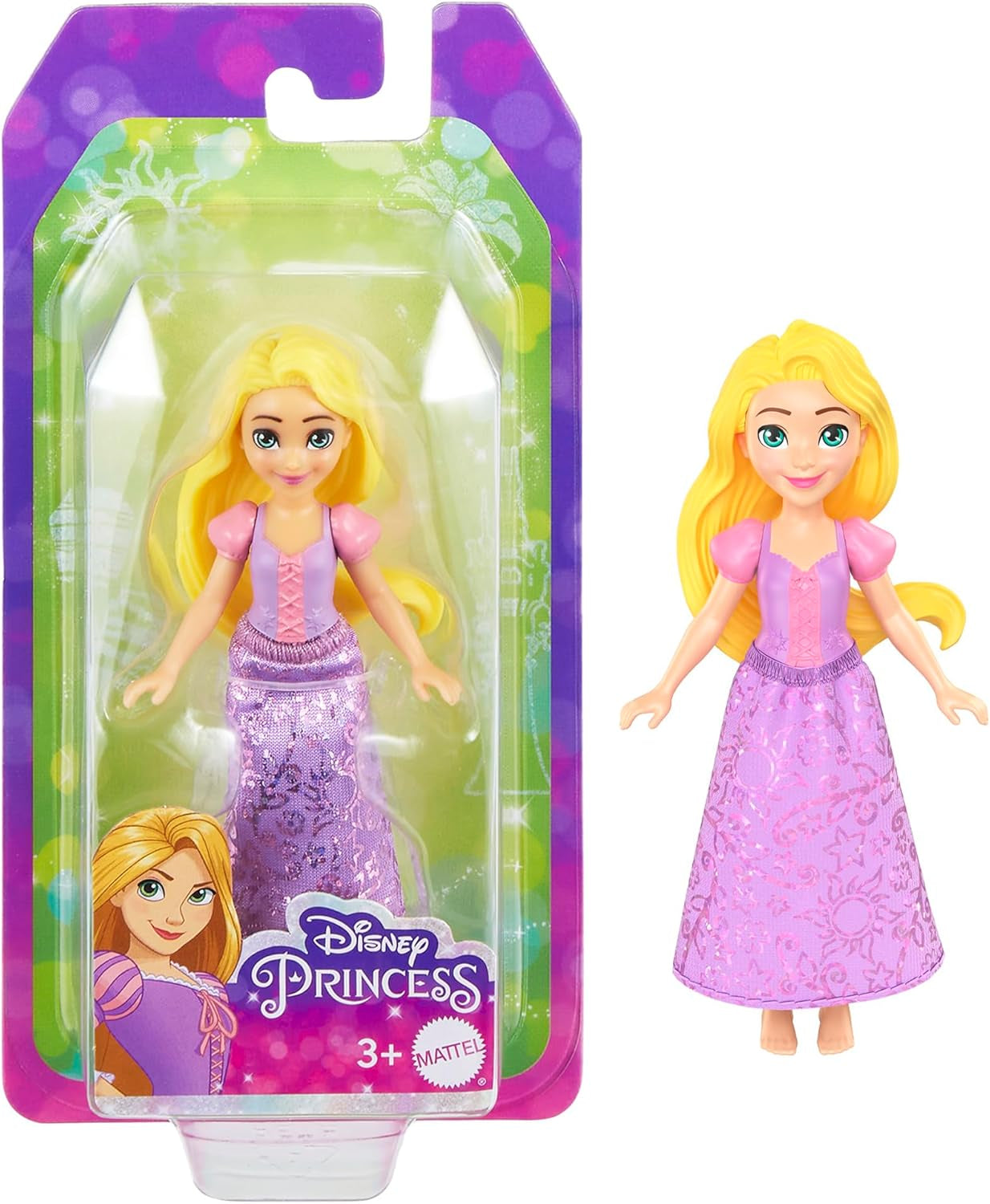 Disney Prinsessen – HLW 70 – Gelede pop, 9 cm – Raponsje – Karakter