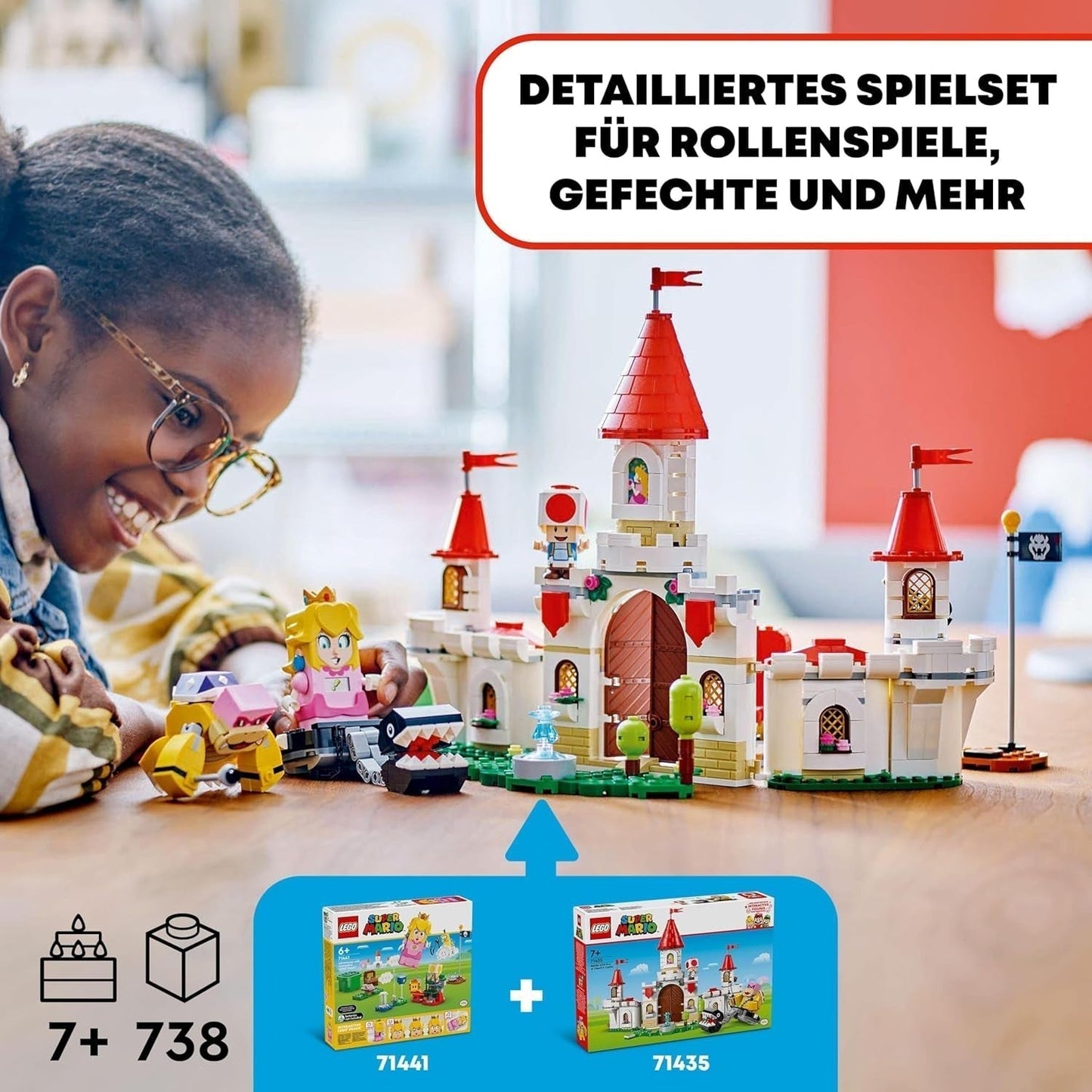 LEGO Super Mario Roy's strijd bij het Mushroom Palace Avonturenset met Nintendo-personages Cadeau voor meisjes, jongens en gamers 7 jaar oud 71435 Bouwsets Besuche in LEGO-Store