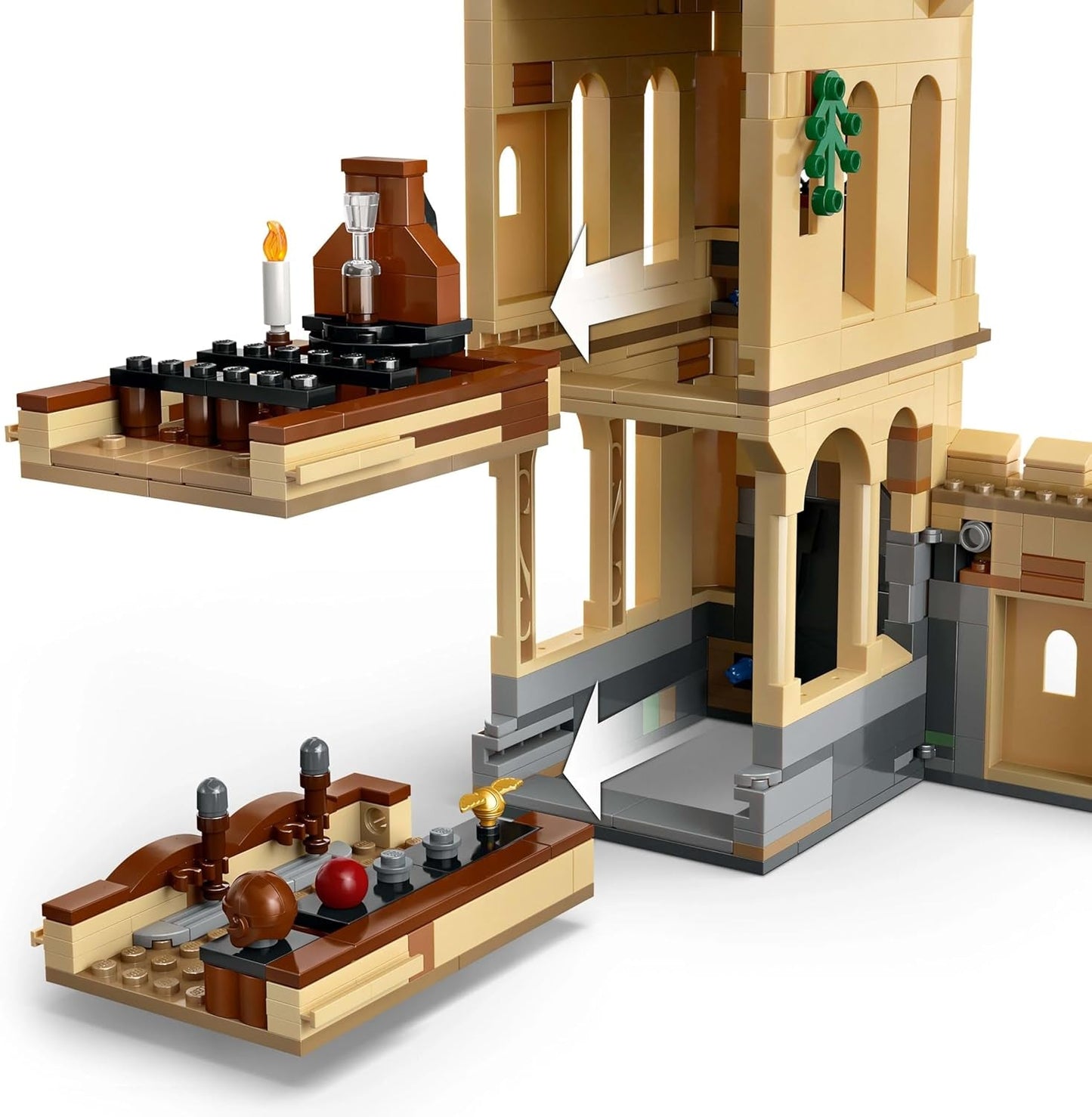 Kasteel Zweinstein LEGO Harry Potter: Vlieglessen Avontuurspeelset met 6 minifiguren om te verzamelen, waaronder Draco Malfidus en Professor Anderling Rollenspelset voor jongens en meisjes, 9 jaar oud 76447 Bouwsets Besuche in LEGO-Store