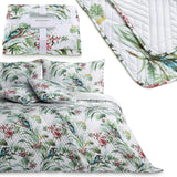 Ameliahome Sprei Sprei 260X280 Cm Dubbelzijdig Onderhoudsvriendelijk Quilten Plantpatroon Vogelpatroon Veelkleurig Kingfisher Bedden en Dekens Besuche den AmeliaHome-Store