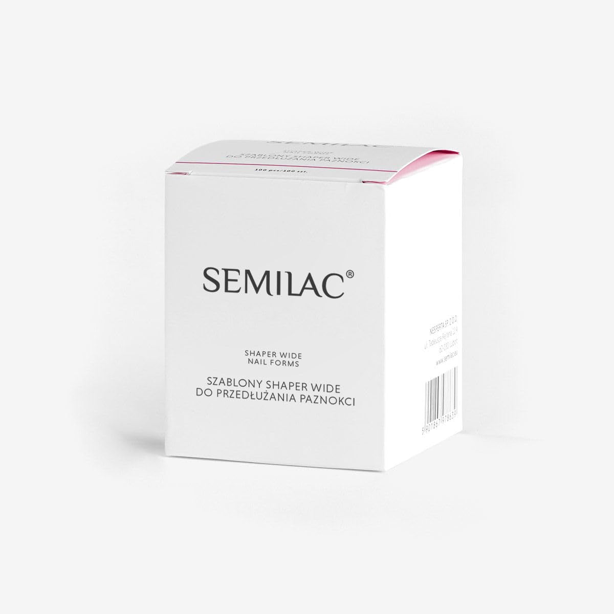 100 stuks Semi-lak nagelverlengingsjabloon voor gel- en acrylnagels, ronde vorm