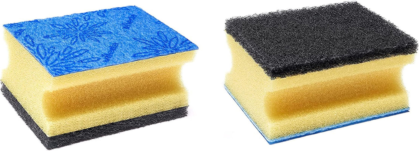 Vileda Glitzi, afwasspons voor in de keuken, met antibacteriële werking, sterk absorberend, verpakking van 18 Naty Shop keukenreinigingsmiddelen