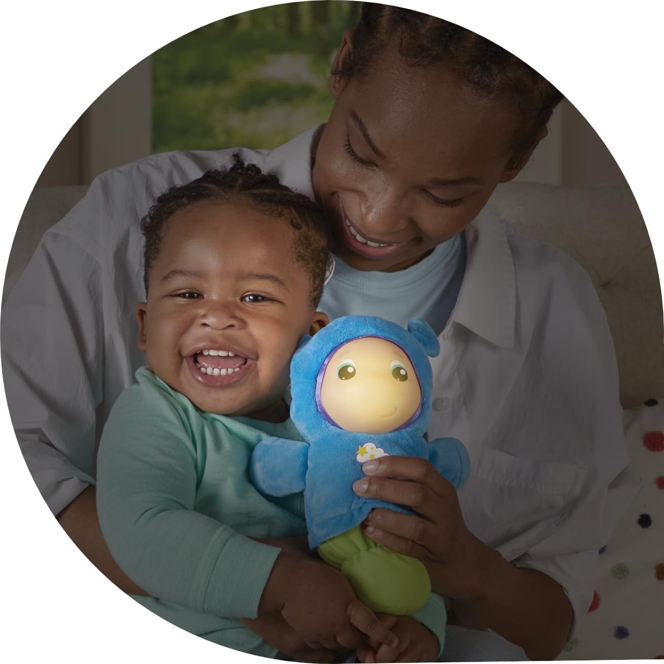 Playskool pluche lichtblauw slaapspeeltje geschikt voor baby's vanaf 0 maanden. Bebe Naty Shop-speelgoed