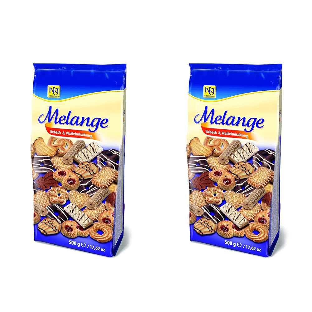 Melange wafelmix, chocolade, 500 g (pak van 2)