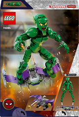 LEGO Marvel Green Goblin bouwfiguur, beweegbaar superschurk bouwspeelgoed voor kinderen vanaf 8 jaar, jongens en meisjes, Spider-Man universumset met sliders en pompoenbommen, superheld cadeau-idee 76284 Bouwsets Besuche in LEGO-Store