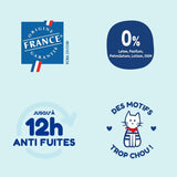 - Luiers, maat 3 (4-9 kg) - gezond en zeer absorberend - 12 uur lekvrij - geen ongewenste stoffen - gemaakt in Frankrijk - betaalbare prijs - 150 wegwerpluiers