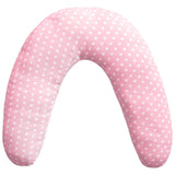 Voedingskussen voor pasgeborenen, XL, 100% katoenen hoes, afneembaar en wasbaar, Polyester vulling, Sterpatroon Accessoires Voeding en Verpleging Bebe Naty Shop Roze XL