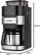 GASTROBACK Grind & Brew Pro thermische espressomachine, zilver, zwart