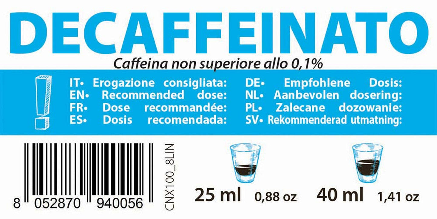 Decaffeinato koffiecapsules Nespresso-compatibel 5,6 g x 100 capsules