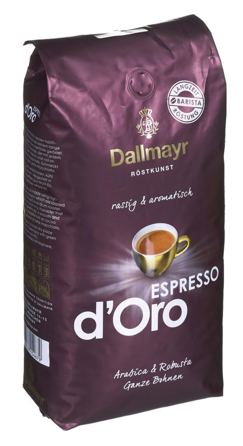 Espresso d'Oro hele bonen 8x 1000g (8000g) - sterk gearomatiseerde koffie