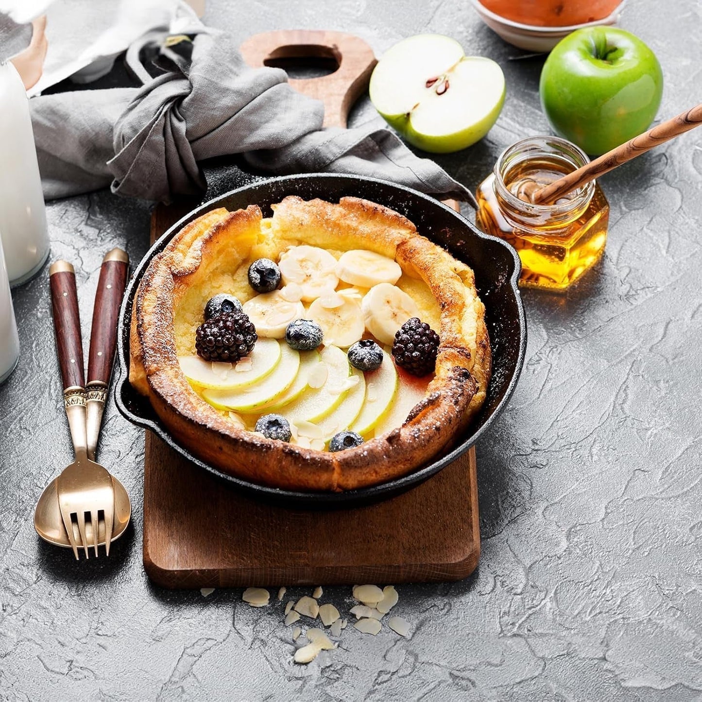 OVERMONT gietijzeren grillpan met handvat Potten en pannen Naty Shop