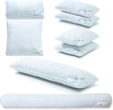 Zijslaapkussen 40 X 145 Cm voedingskussen met ritssluiting 1500G Klimaatbeheersing Oeko-Tex Standaard kussens Naty Shop