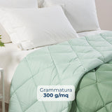 Caleffi tweepersoonsbed winterdekbed 260 x 265 cm microvezel tweepersoonsbed winterzacht comfortabel gewatteerd duurzaam wasbaar hypoallergeen dekbed gemaakt in Naty Shop Quilts en quilts