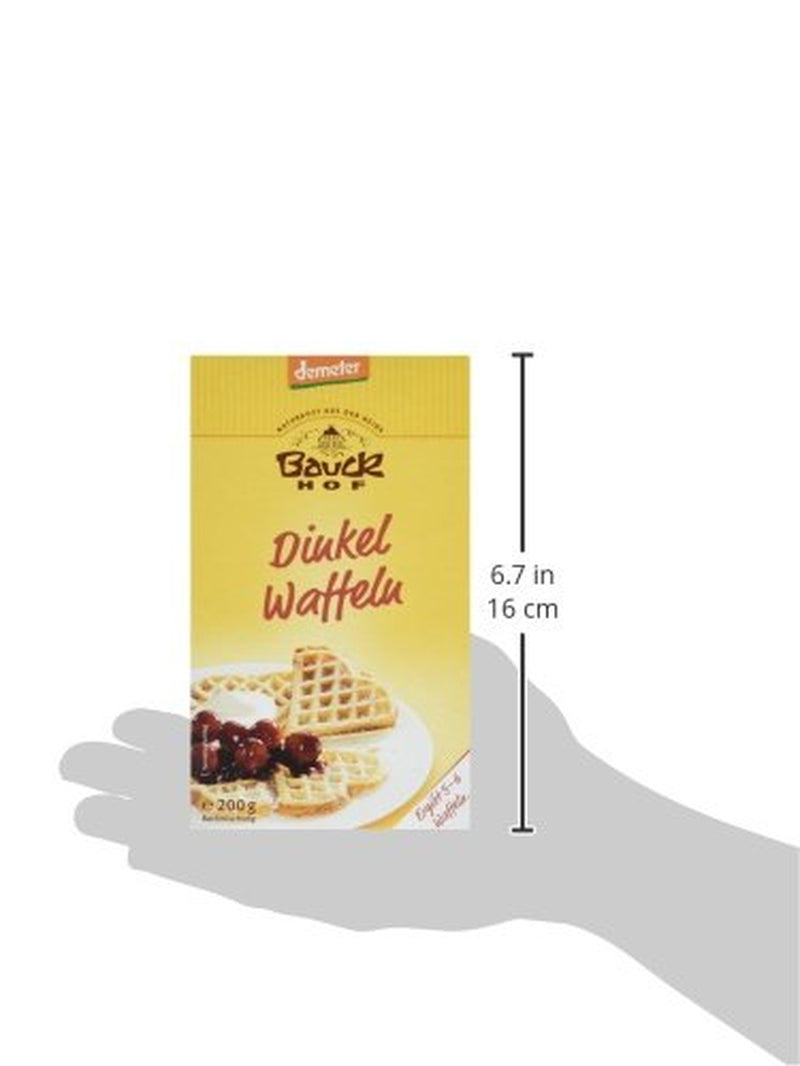 Demeter Bauck Hof Bio Dinkelwafel, 200 G Mengsel voor bakken en koken Naty Shop