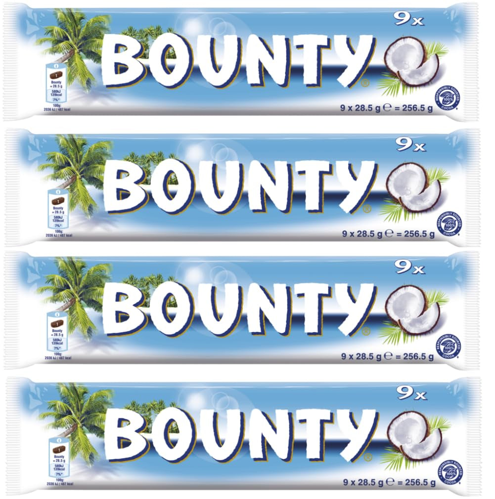 Bounty chocoladerepen | Kokosnoot en Chocolade | Diverse verpakkingsgroottes