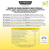 - Weiße Maisnudeln aus italienische Bio-Mais, glutenvrij, Fusilli-Format - glutenvrije Nudeln, 100% Bio-Weißmehl, veganistisch, Packung mit 3 Packungen à 350 g